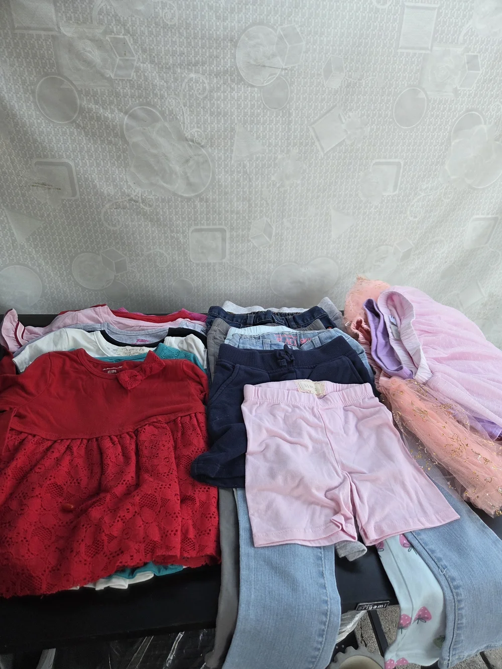 Girls Mixed Clothing Bundle with 10 Shirts ,3 skirts ,Pants And Shorts